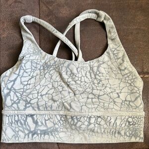 Lululemon Athletica Gray Sports Bra with Crisscross Straps